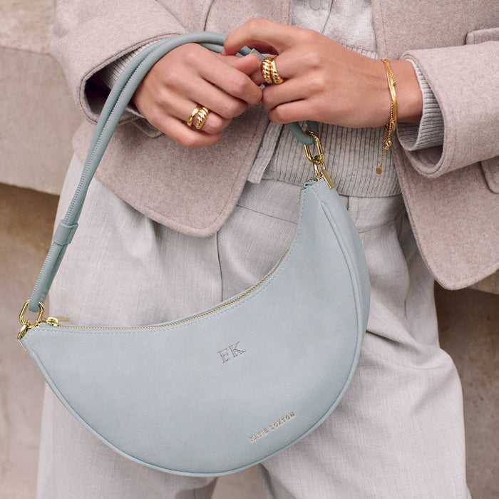 Asha Suedette Sling Bag - Blue Mist By Katie Loxton