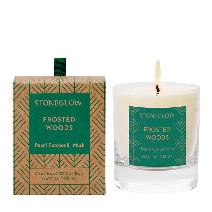 Stoneglow Collection - Frosted Woods - Scented Soy Wax Candle