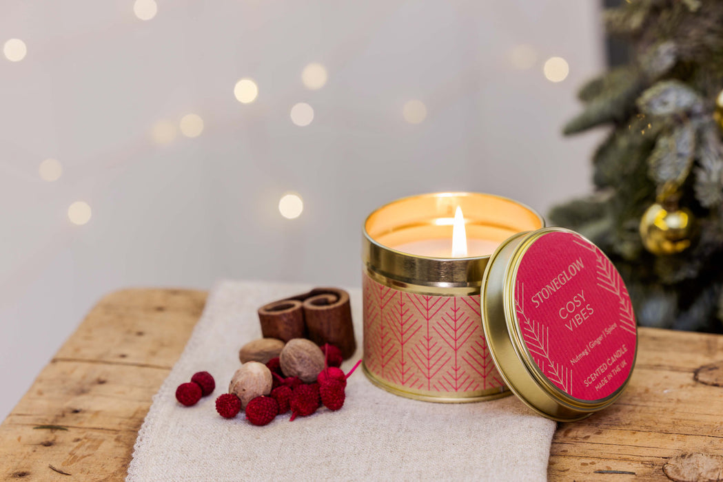 Stoneglow Collection - Cosy Vibes - Scented Candle Tin