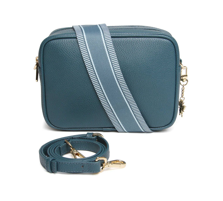 Teal Soho Double Zip Camera Bag by Alice Wheeler