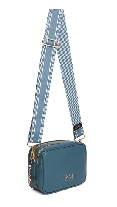 Teal Soho Double Zip Camera Bag by Alice Wheeler