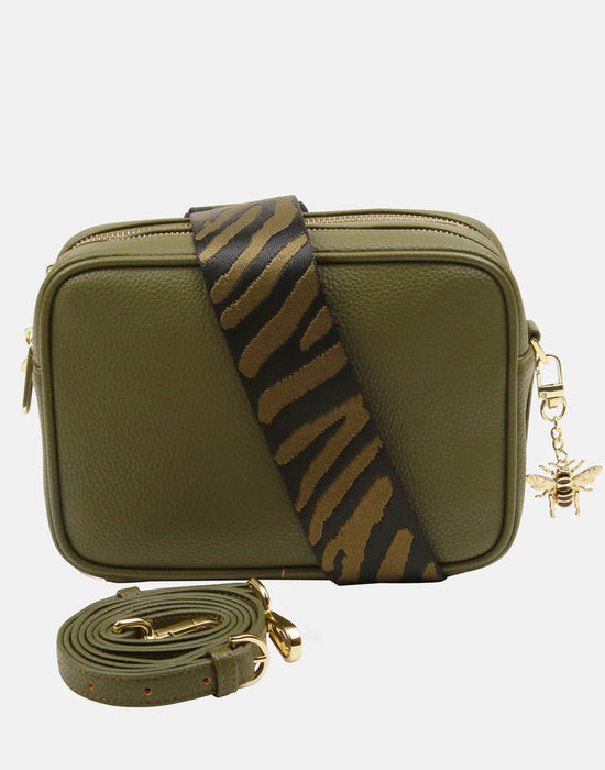 Olive Soho Double Zip Camera Bag by Alice Wheeler