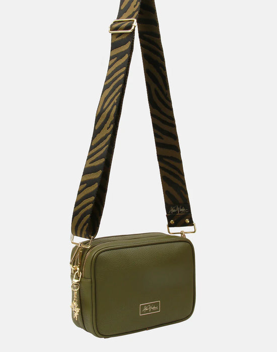 Olive Soho Double Zip Camera Bag by Alice Wheeler