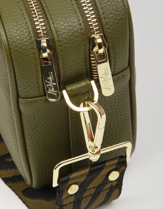 Olive Soho Double Zip Camera Bag by Alice Wheeler