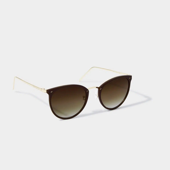 “Santorini” Cacao Sunglasses by Katie Loxton