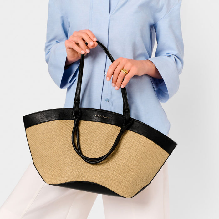 Riviera Raffia Tote Bag by Katie Loxton