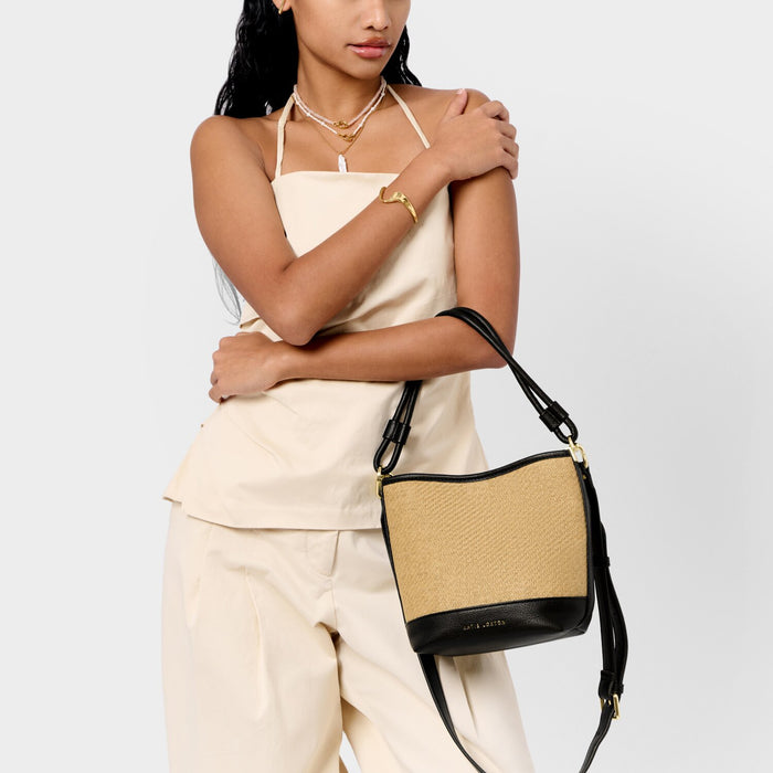 Riviera Raffia Bucket Bag By Katie Loxton