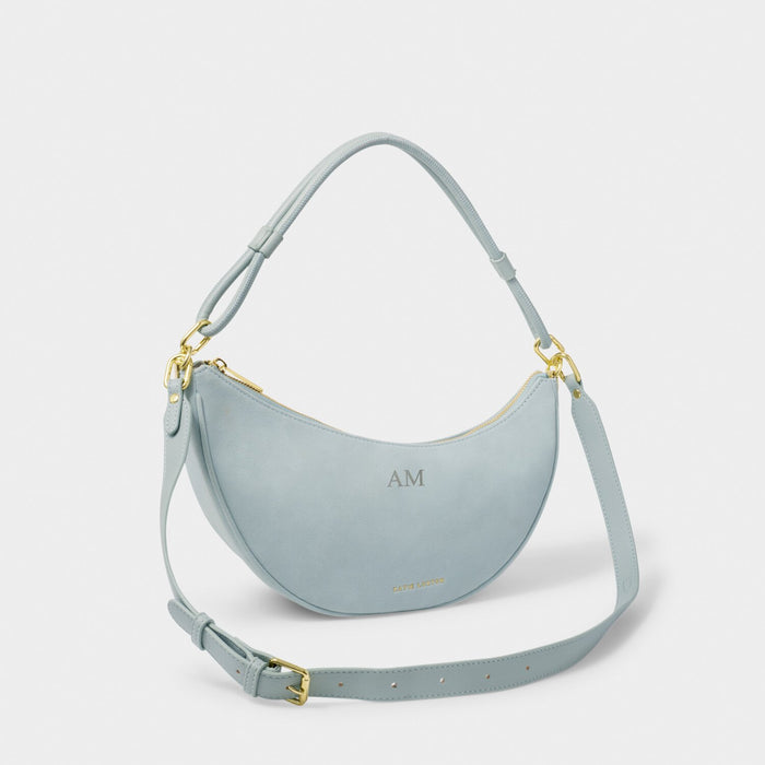 Asha Suedette Sling Bag - Blue Mist By Katie Loxton