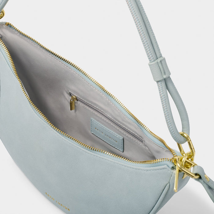 Asha Suedette Sling Bag - Blue Mist By Katie Loxton