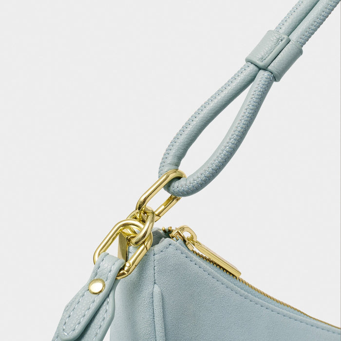 Asha Suedette Sling Bag - Blue Mist By Katie Loxton