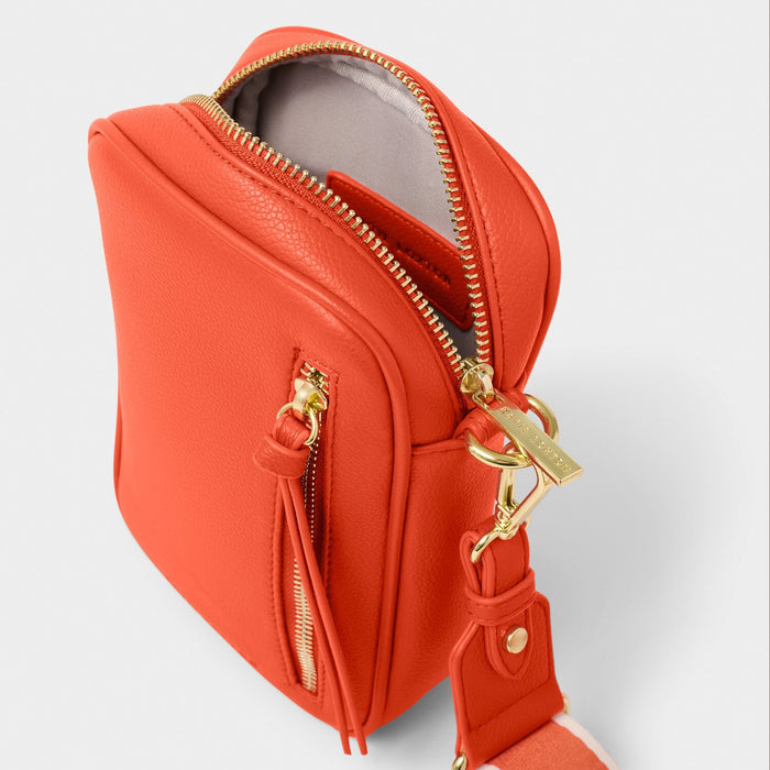 Hallie Small Crossbody Bag - Deep Orange By Katie Loxton