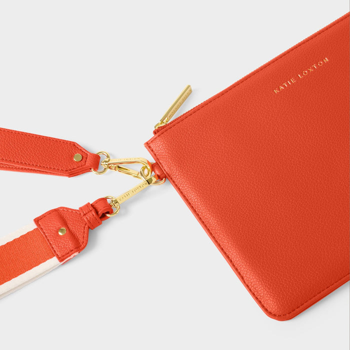 Hallie Wristlet Pouch - Deep Orange By Katie Loxton