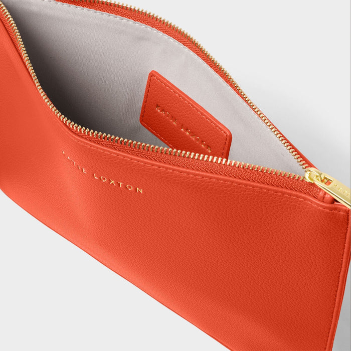 Hallie Wristlet Pouch - Deep Orange By Katie Loxton