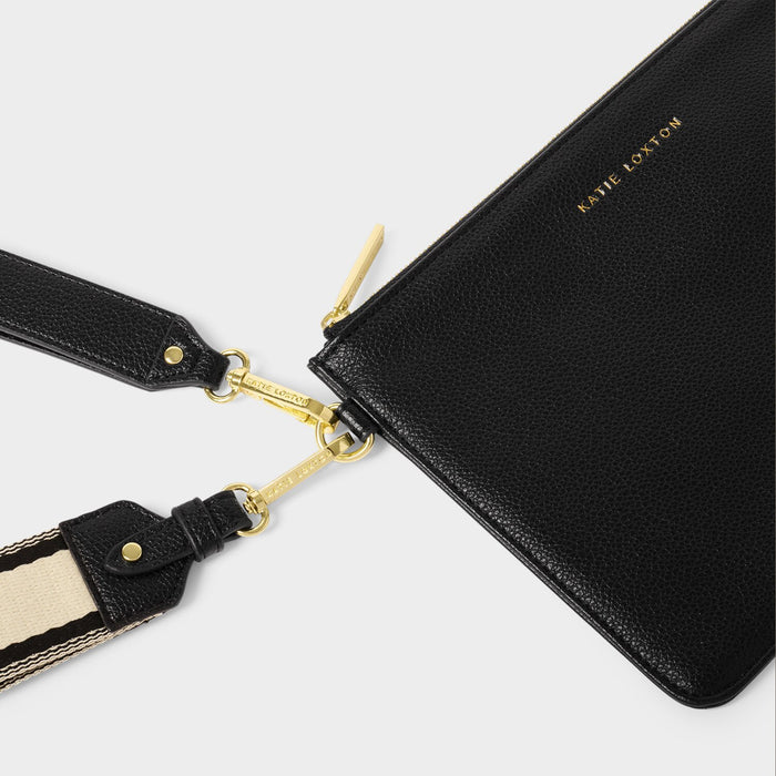 Hallie Wristlet Pouch - Black By Katie Loxton