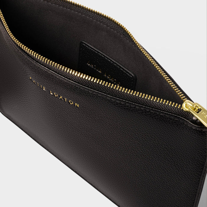 Hallie Wristlet Pouch - Black By Katie Loxton