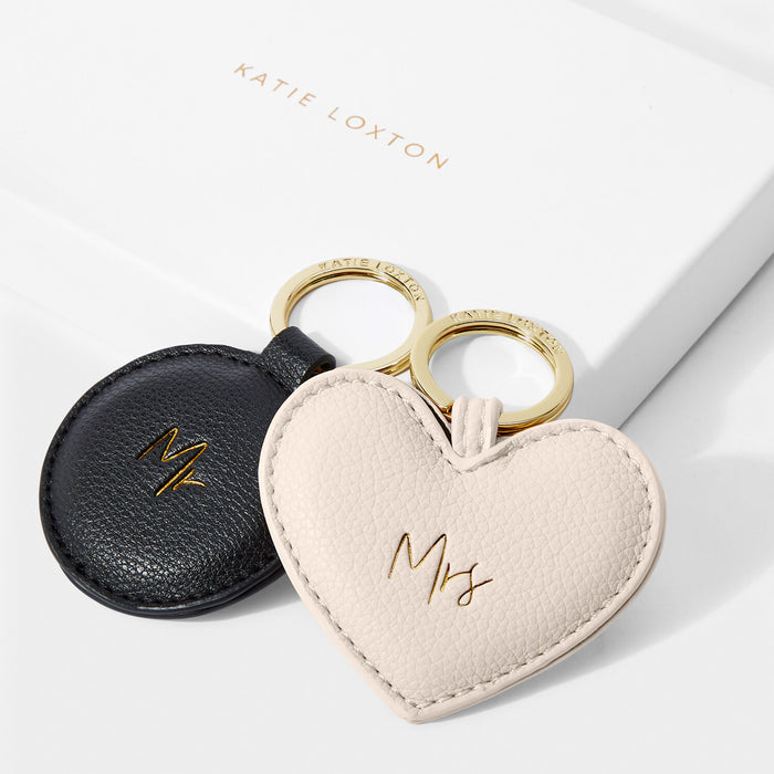 "Mr & Mrs" Beautifully Boxed Keyring Set by Katie Loxton