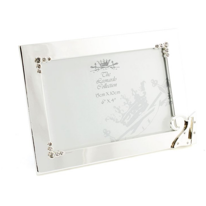 Silver Plated 6x4 Birthday Photo Frame - 21